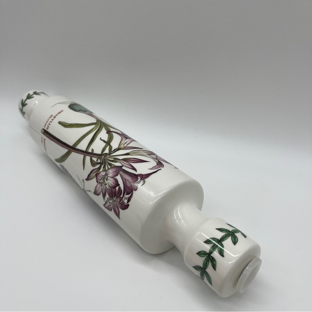 Portmeirion Botanic Gardens Mexican Lily Amaryllis Butterfly Ceramic Rolling Pin